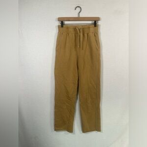 Refined canvas straight leg sweatpants